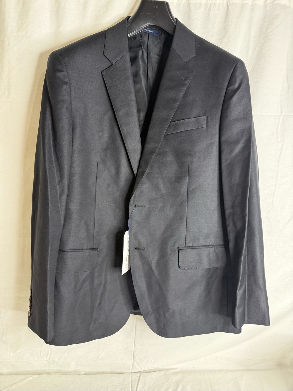 Men's Black Single-Breasted Notch Lapel Suit Jacket